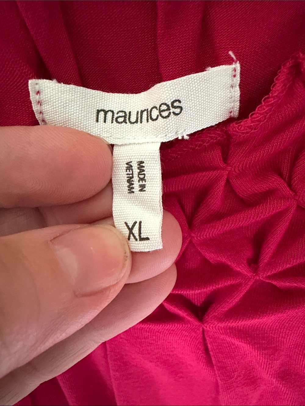 Maurices Raspberry Ruffled Scoop Neck Tank - Picture 2 of 2